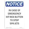 Signmission OSHA Notice, 12" Height, Peel And Stick Wall Graphic, OS-NS-RD-1218-L-13659 OS-NS-RD-1218-L-13659 - alternate 1